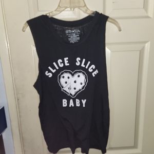 Fifth Sun Black Sleeveless Shirt, Size X Large